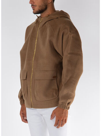 GIUBBOTTO LA VESTE A CAPUCHE LAINE, CL CAMEL, small