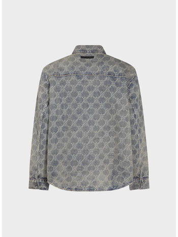 CAMICIA SHIELD LASER DENIM, BLUE, small