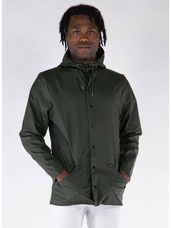 GIACCA IMPERMEABILE CON CAPPUCCIO UNISEX, 03 GREEN, small