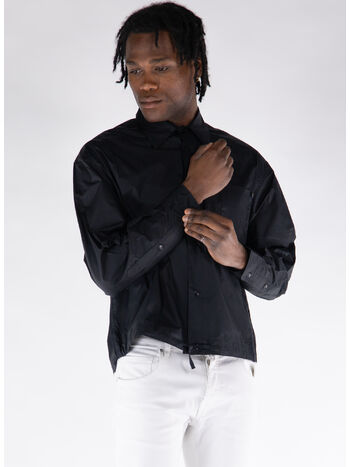 CAMICIA IN POPELINE, 110 BLACK, small