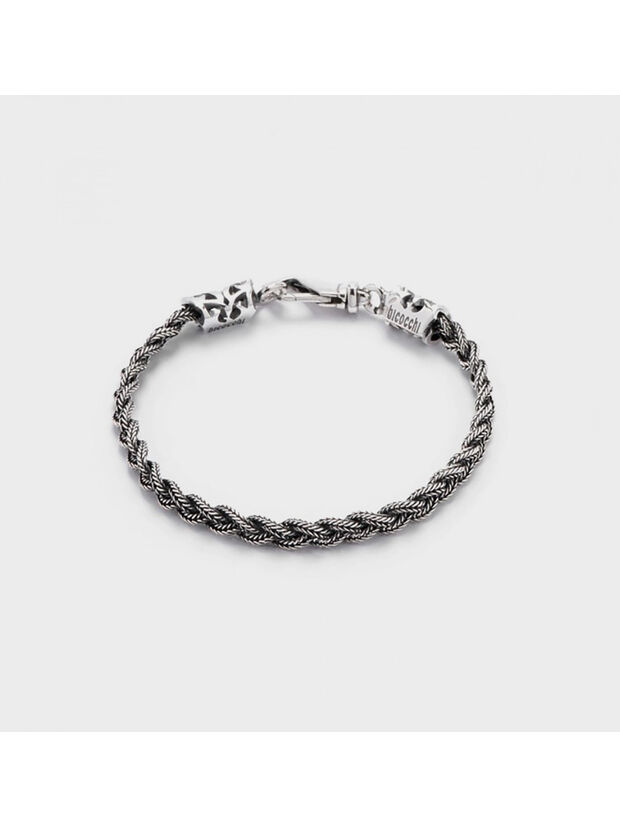 BRACCIALE TINY BRAIDED, SILVER, large