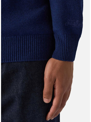 MC2COV0009M MAGLIONE COVENT WOOL, 00017I 61BLUENAVY, small