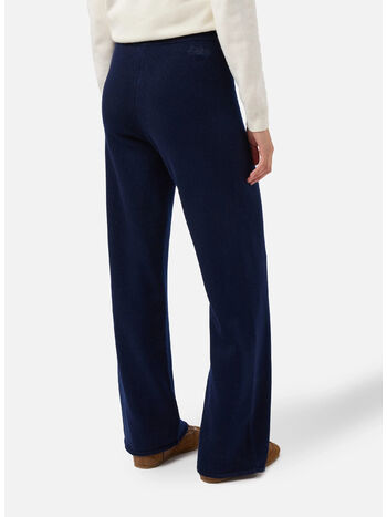 PANTALONI PALAZZO CAMBON IN PURA LANA, 00063I 62NIGHTBLUE, small