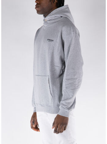 FELPA HOODIE REPRESENT OWNERS CLUB, 302 ASH GREY/BLACK, small