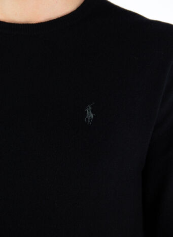 MAGLIONE IN LANA MERINO, POLOBLACK, small