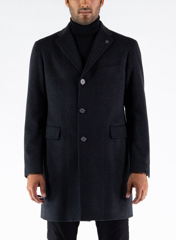 CAPPOTTO IN LANA, B3506NAVY, medium