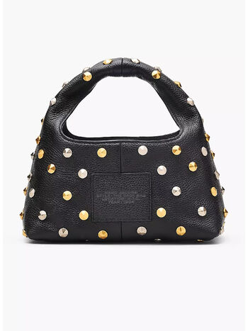BORSA A MANO THE GLAM STUDS MINI, 001 BLACK, small