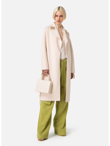 CAPPOTTO IN LANA CON SPILLE, 193 BURRO, small
