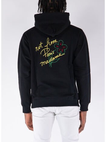 FELPA HOODIE SLOGAN ESQUISSE, BL BLACK, small