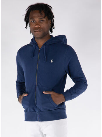 FELPA FULL ZIP CON LOGO, , small
