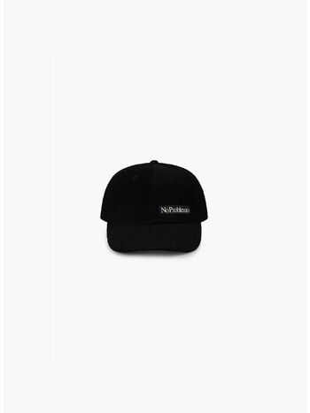CAPPELLO MINI PROBLEMO CORDUROY, BLK BLACK, small