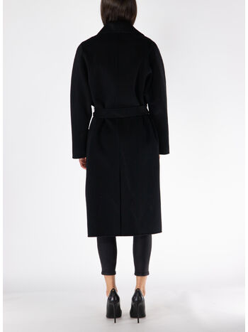 CAPPOTTO CON COLLO REVERS, 110 NERO, small