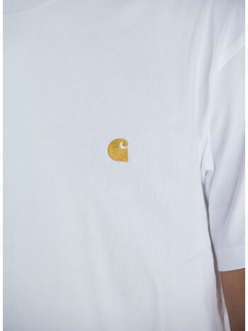 T-SHIRT CHASE, 00RXX WHITE/GOLD, small