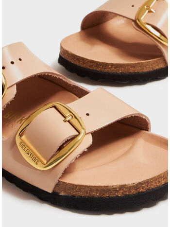 CIABATTA MILANO BIG BUCKLE SHINE, NEW BEIGE, small