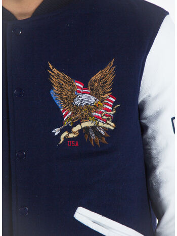 GIUBBOTTO VARSITY COLLEGE, NAVY, small