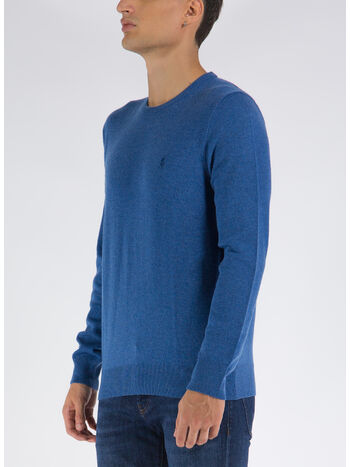 MAGLIONE GIROCOLLO, TWILIGHT BLUE HEATHE, small