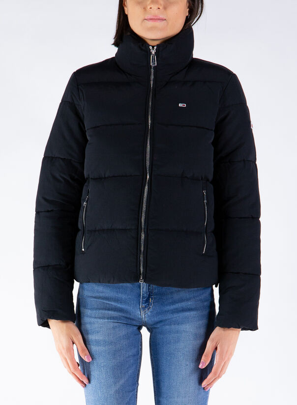 TOMMY HILFIGER GIUBBOTTO IMBOTTITO IN NYLON RICICLATO Nero Donna | Selecteur