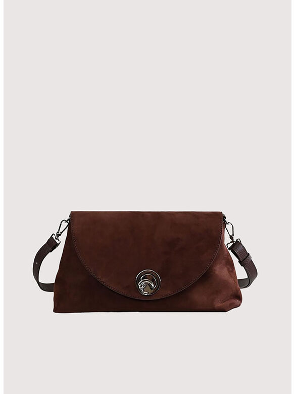 BORSA NIKLA SUEDE MEDIUM, W20 BRUNETTE/BRUNETTE, medium