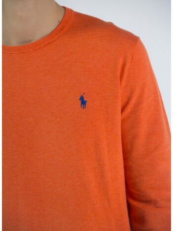 MAGLIONE GIROCOLLO, SPRING MELON HEATHER, small