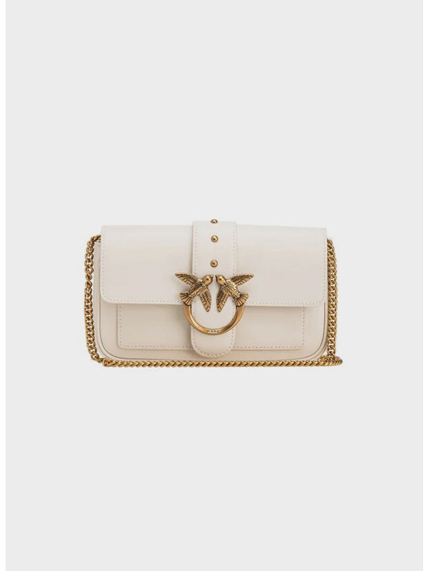 BORSA LOVE ONE POCKET, Z14Q BIANCO ORO, large