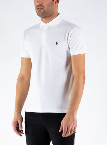 POLO A MANICHE CORTE, WHITE, small