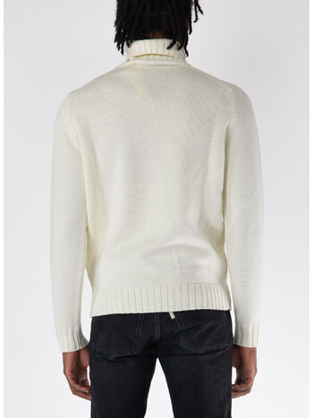 MAGLIONE A COLLO ALTO, 020 PANNA, small
