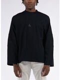 T-SHIRT A MANICHE LUNGHE, BLK0001 BLACK, thumb