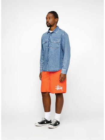 SHORTS BIG BASIC WATER, BRIGTH ORANGE, small