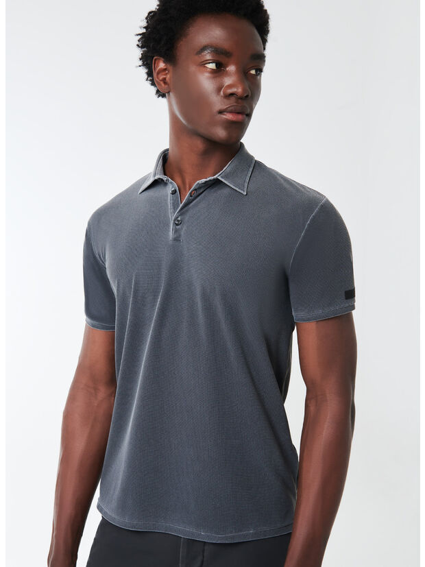 POLO TECHNO WASH PIQUET, 60 BLUE BLACK, large