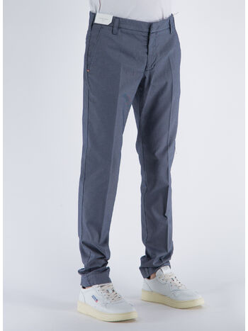 PANTALONE CHINO CON TASCHE AMERICANE, 4017 BLU AVION, small