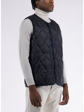 GILET MILITARY CREW NECK, BLACK, small