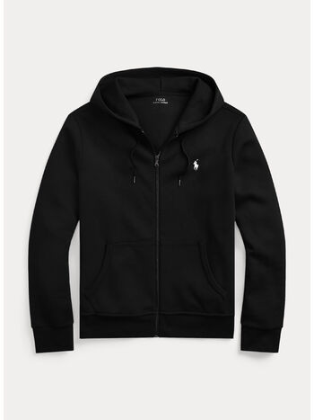 FELPA CON CAPPUCCIO E CERNIERA, POLO BLACK, small