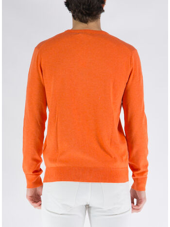 MAGLIONE GIROCOLLO, SPRING MELON HEATHER, small