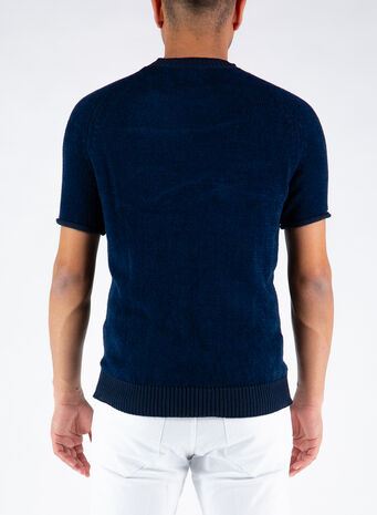 T-SHIRT KNIT, BLUNOTTE, small