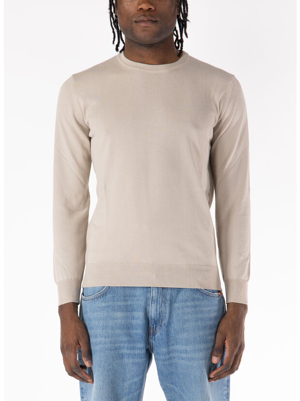 MAGLIONE GIROCOLLO RASATO, 16 SABBIA, large