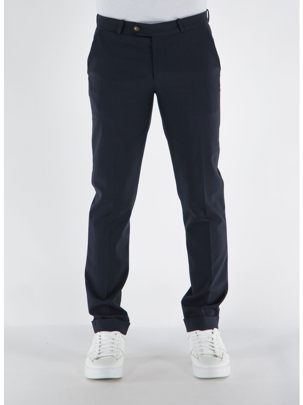 PANTALONE TERZILIO CHINO, 60 BLUE BLACK, large