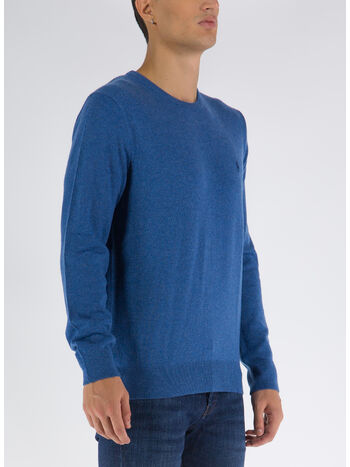 MAGLIONE GIROCOLLO, TWILIGHT BLUE HEATHE, small