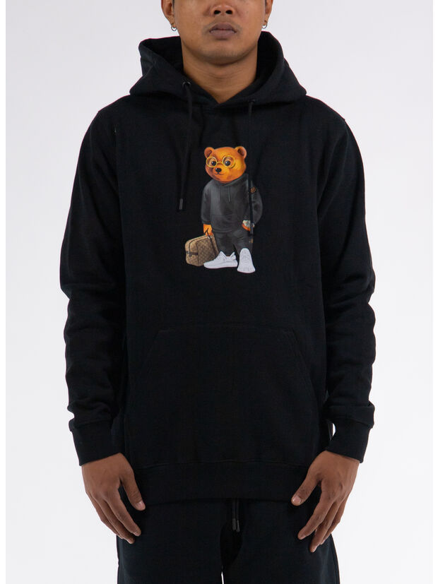 FELPA HOODIE FILOU, 01 BLACK, large