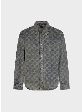 CAMICIA SHIELD LASER DENIM, BLUE, small