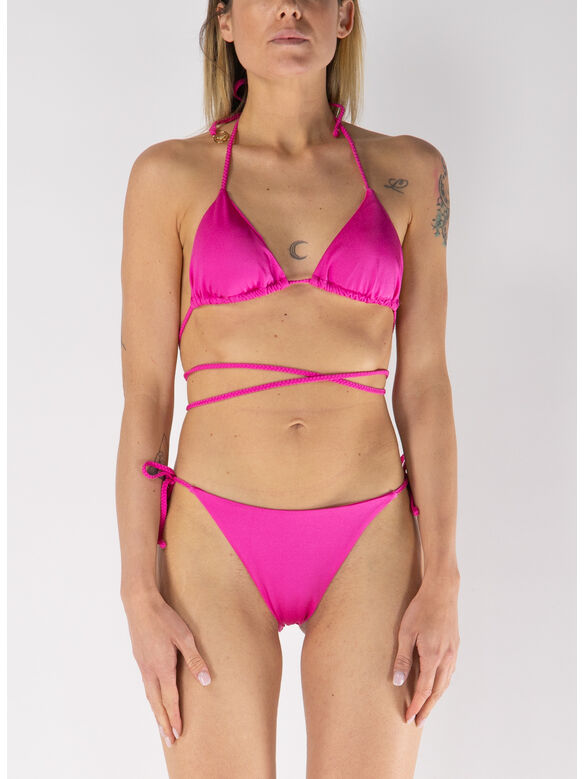 BIKINI A TRIANGOLO CORAL LINE, 044 FUXIA, medium