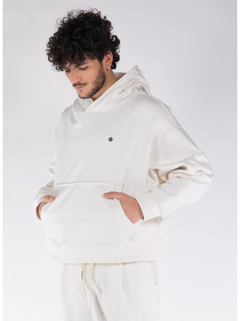 FELPA HOODIE, 013 CREAM, small