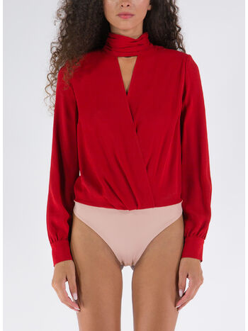 CAMICIA BODY CON CHARMS SULLA SCHIENA, AU2 RED VELVET, small