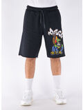 SHORTS CON STAMPA, NERO, thumb