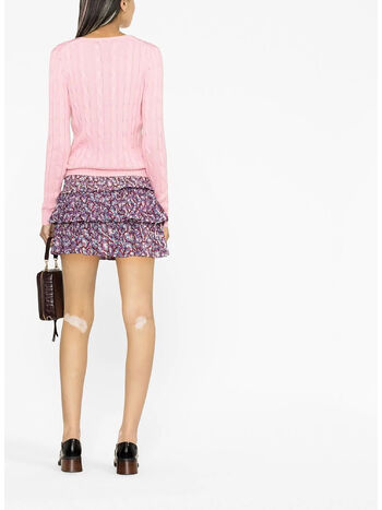 MAGLIONE SCOLLO V, CARMEL PINK, small