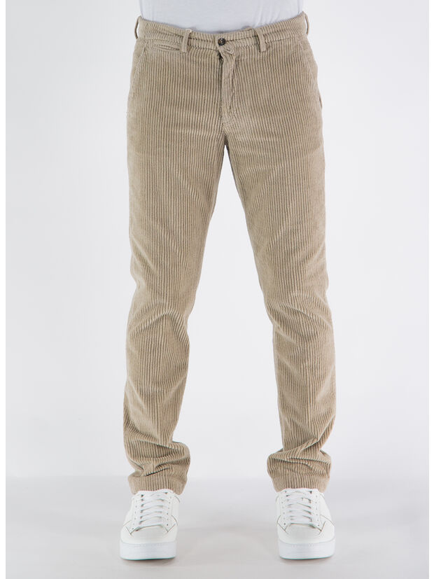 PANTALONE IN VELLUTO A COSTE, , large