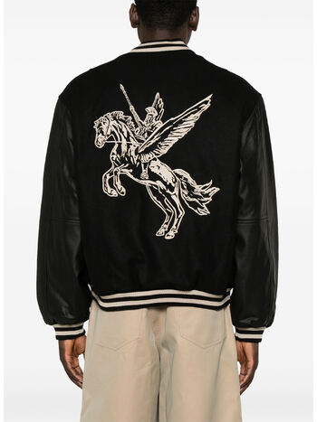 GIUBBOTTO VARSITY MASCOT, 01 JET BLACK, small