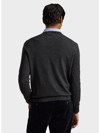 MAGLIONE GIROCOLLO, DARK GRANITE HTHR, small