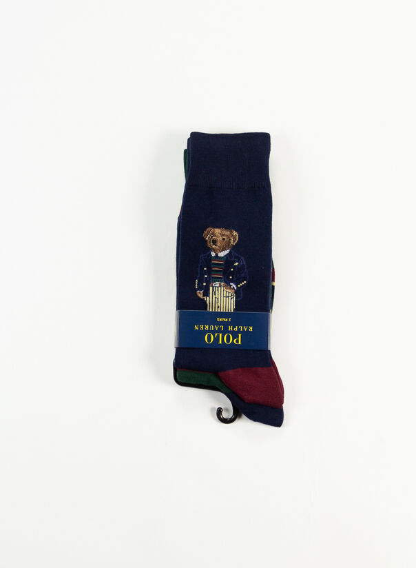 Uomo Abbigliamento da Intimo da Calzini e calzettoni Fashion Socks Polo Bear Trouser 2-Pack da Uomo di Polo Ralph Lauren in Blu 