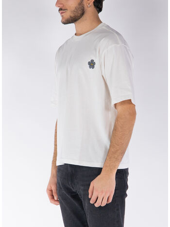 T-SHIRT CON STAMPA, 013 CREAM, small