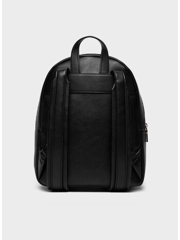 ZAINO TRAPUNTATO CON LOGO IN RILIEVO, 000 NERO, small